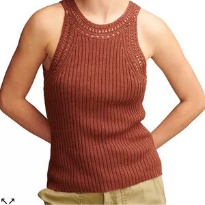 Lucky brand Women's Crochet-Trim
Sweater-Knit Tank
